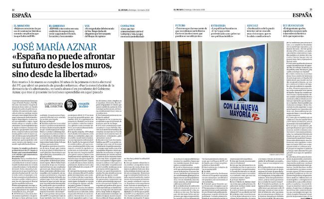 Entrevista en ‘El Mundo’ | «Creo que hay conversaciones de Moncloa y Vox, se retroalimentan»