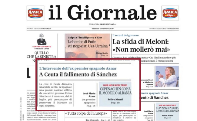 Artículo en ‘Il Giornale’ | ‘Ceuta como síntoma’